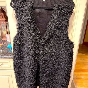 Black sweater vest.  Perfect for fall/winter.